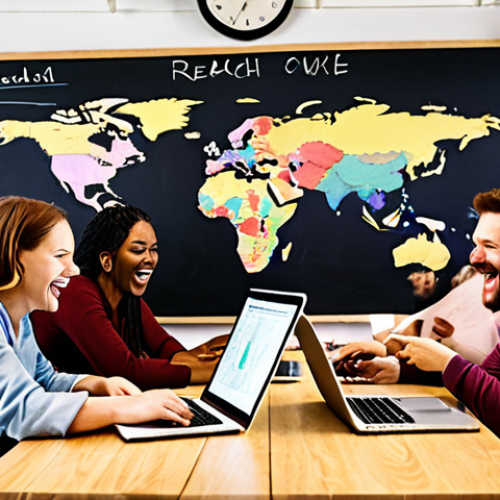 **

A diverse group of digital nomads collaborating in a vibrant co-working space, laptops open, surrounded by whiteboards with brainstorming notes. Some are laughing, others are deep in discussion. A world map is visible in the background, symbolizing their global reach. The overall atmosphere is energetic, supportive, and focused on mutual growth.

**